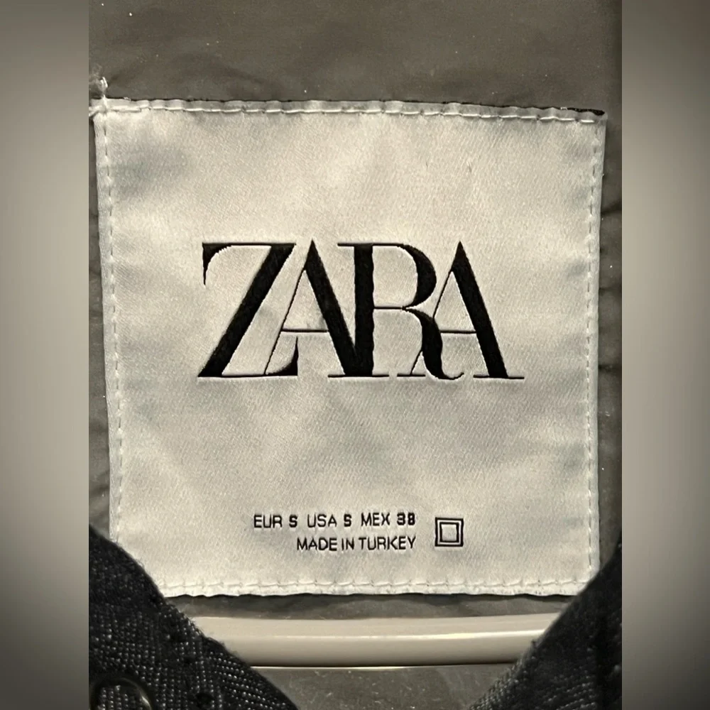 Zara Men’s Oversized Blue Denim Overshirt Jacket size S - Picture 2 of 3